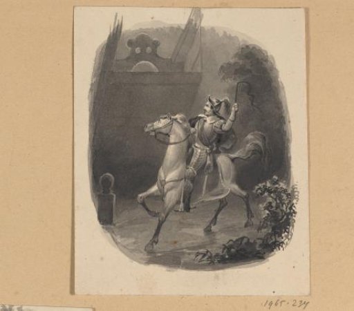 Spanish Cavalryman at a Drawbridge