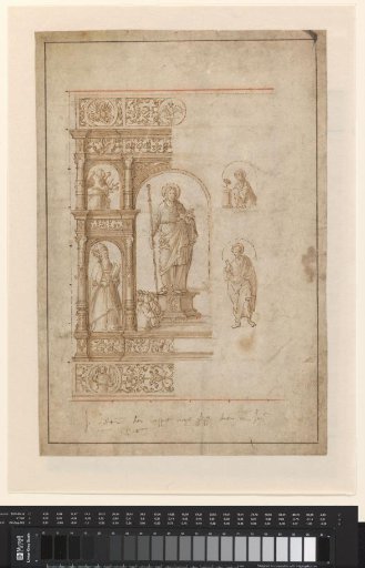 Design for an Altarpiece with Five Compartments
