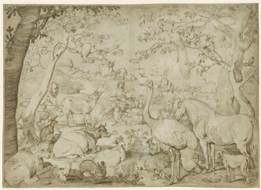 Orpheus Charming the Animals in a Landscape