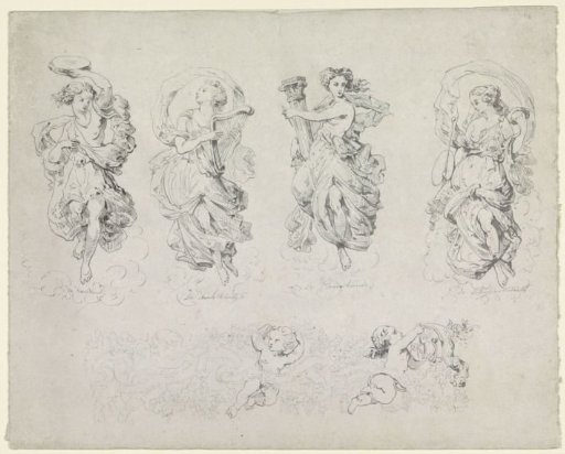 The art of dance, The art of poetry, Architecture, Painting