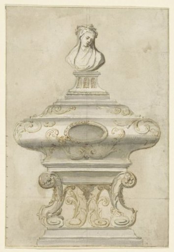 Urn with Mater Dolorosa