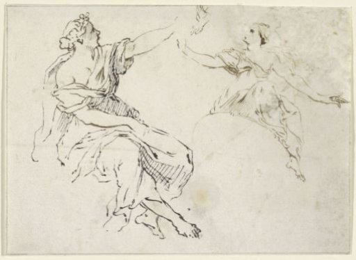 Two seated women