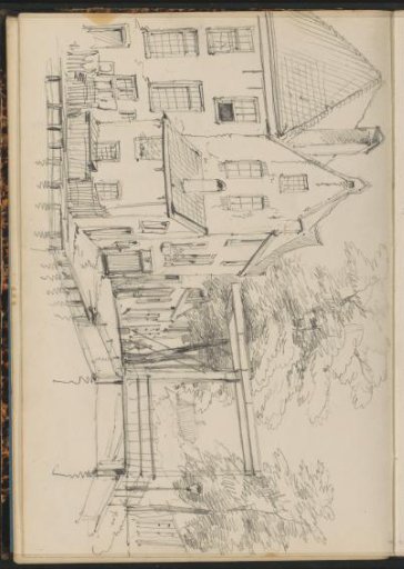 Drawbridge over a canal