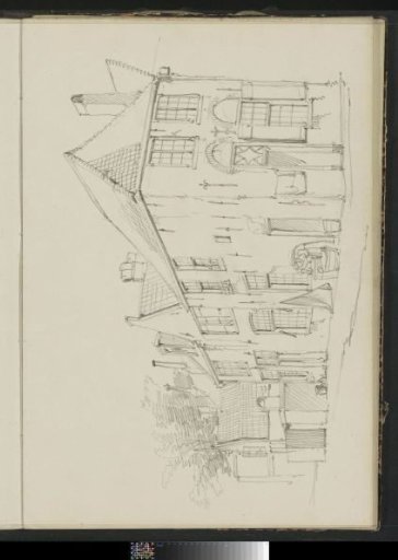 View of a corner house on a street