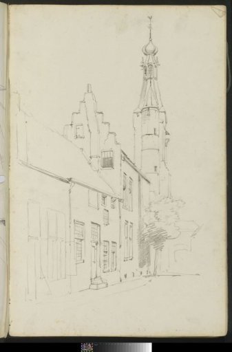 City view with the Gasthuistoren in Zaltbommel