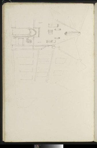 House with a gateway in a street