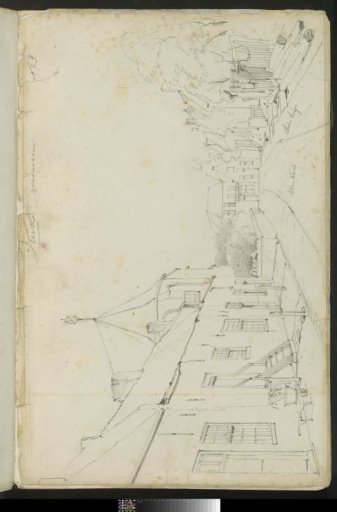 Street along the Sint-Martinus Church at Woudrichem