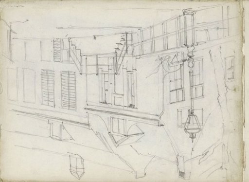 Building with a Staircase at the Entrance