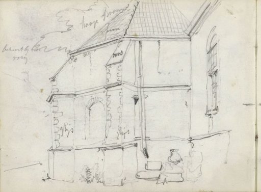 Exterior of the choir of a church