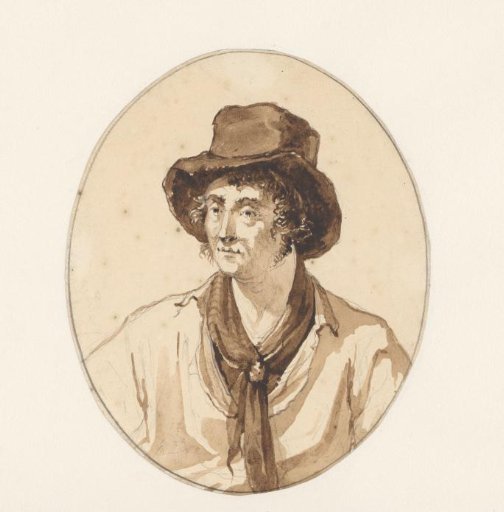 Study of a man with a hat