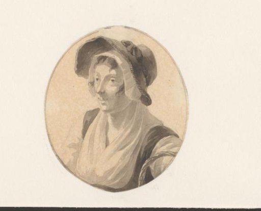 Study of a girl with a hat, facing left
