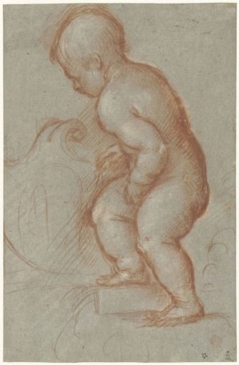Putto with a Coat of Arms