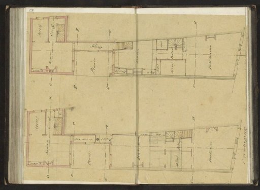 Floor plans of a first and second floor