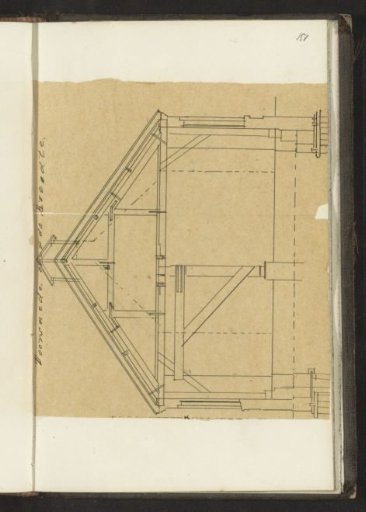 Transverse section of a building