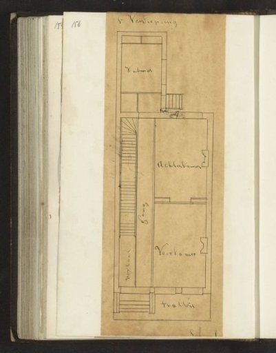 Floor plan of the first floor of a dwelling house