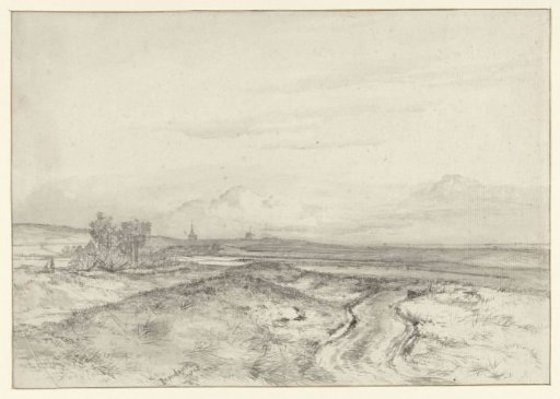Panorama of gently rolling landscape