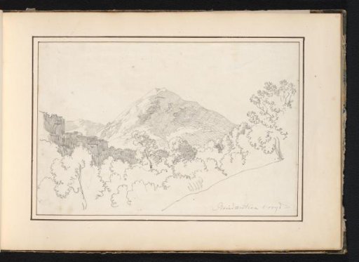 View with mountain peak at Roccantica