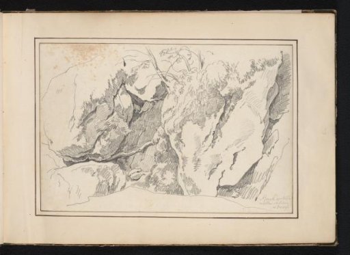 Rock formation at Rocchetta Sabina