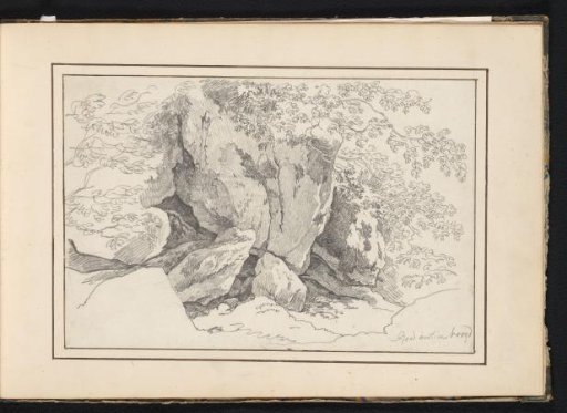 Rocks with vegetation at Roccantica
