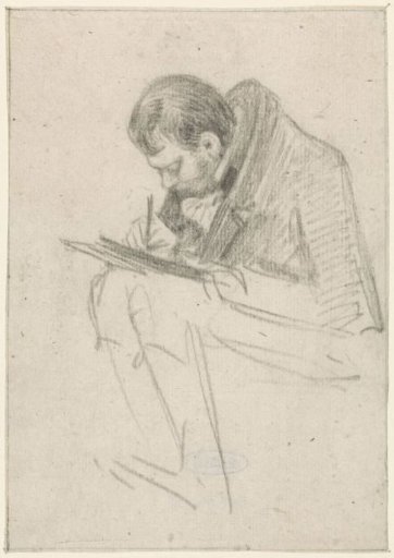 Portrait of Albertus Brondgeest drawing