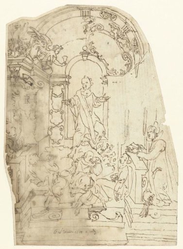 Design for a tomb monument in the cathedral at Metz