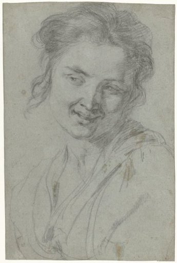 Study of a laughing woman