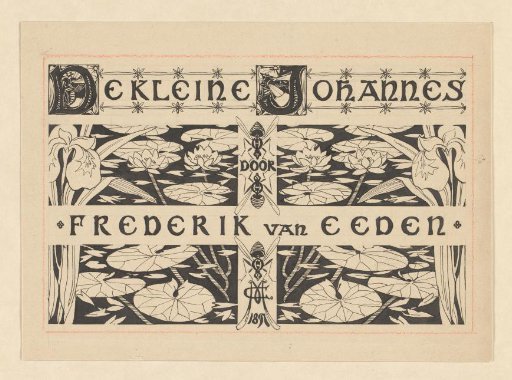 Design for a title page for: Frederik van Eeden, De kleine Johannes, 1897