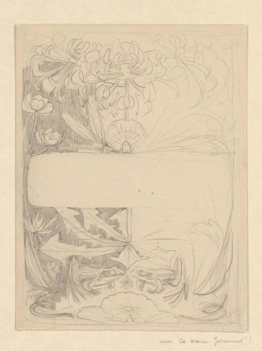 Design for a title page for: Frederik van Eeden, De kleine Johannes