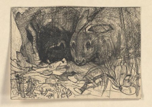 Rabbit near a rabbit hole
