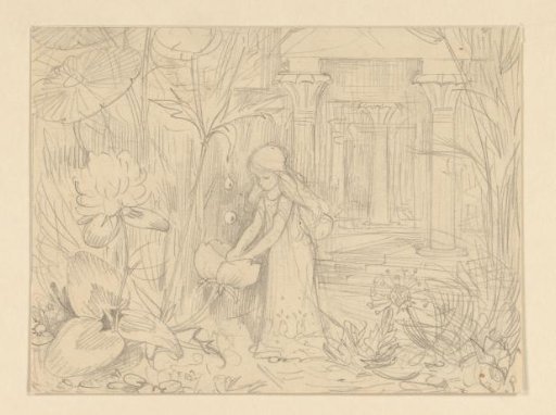 De Grasprinses surrounded by flowers
