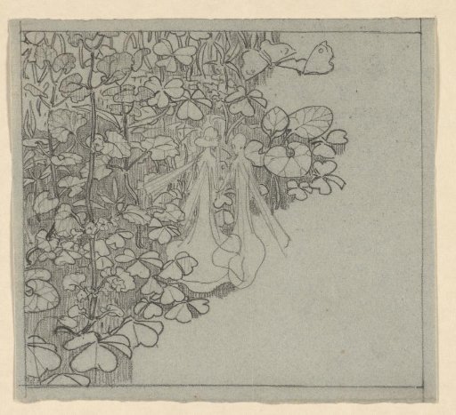 Two Fairies Among Clover