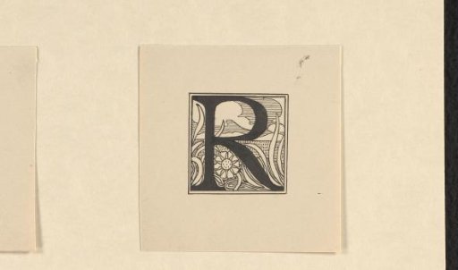 Decorated initial R