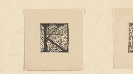 Decorated initial K