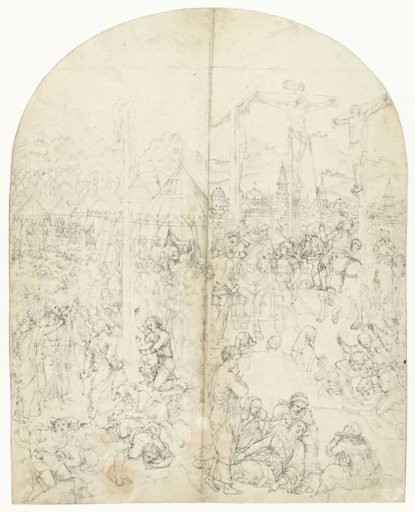 The Crucifixion and the Raising of the Brazen Serpent