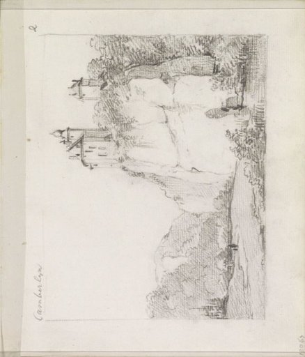 Landscape with a castle on a rock