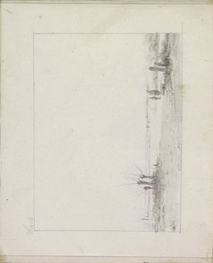 Landscape with figures and pollarded willows