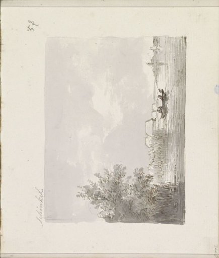 Figures in a rowing boat on a river