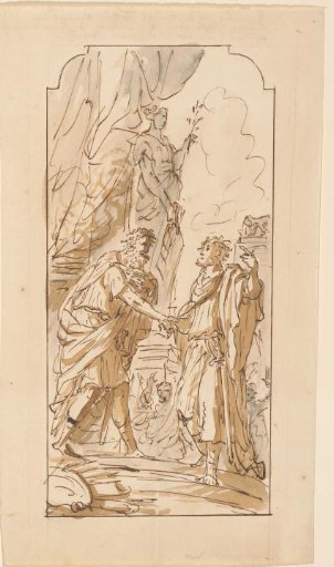The Covenant of Romulus and Titus Tatius, King of the Sabines