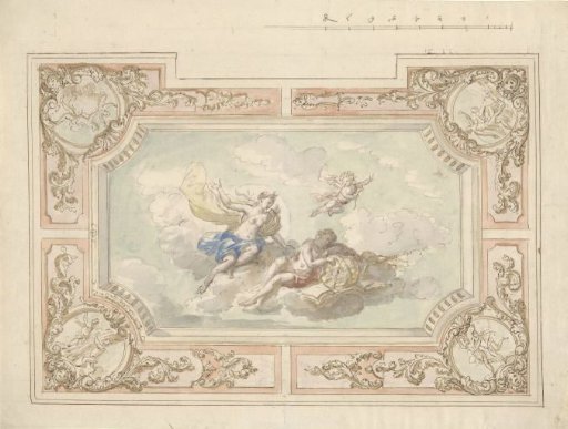 Design for a ceiling painting with Diana and Endymion