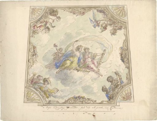 Design for a ceiling painting with an allegory of Navigation
