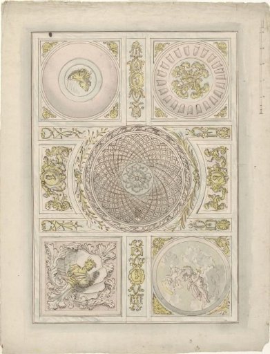 Design for a ceiling painting: ornamental filling
