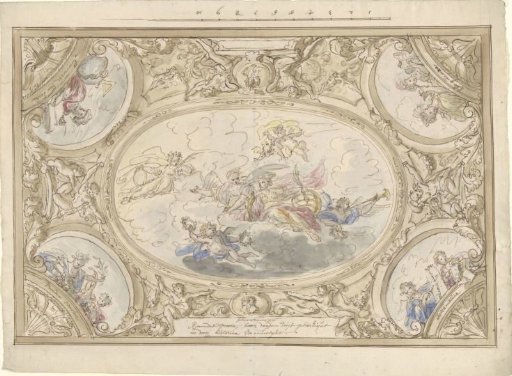 Design for a ceiling painting with an allegory of Glory