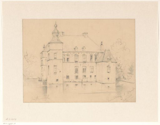 Cannenburg Castle at Vaassen, seen from the side