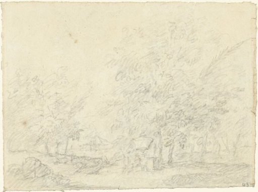Landscape with monument