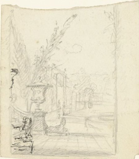 Study of a palace garden