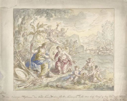 Design for a wall painting with an allegory of Earth