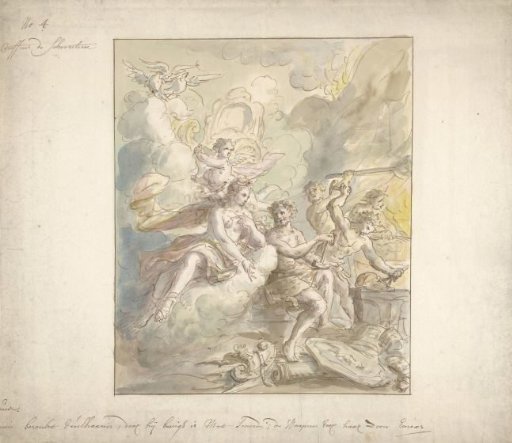 Design for a wall painting with an allegory of Fire