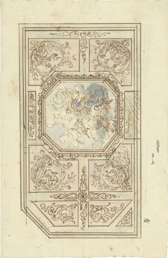 Design for a ceiling painting with the apotheosis of Love