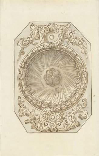 Ornamental ceiling design in octagon