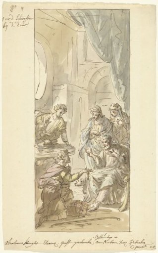 Eliezer Gives Gifts to Rebekah, Her Mother and Her Brother Laban